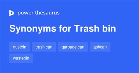rubbishing synonym|rubbish bin .